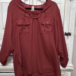 Maroon blouse
